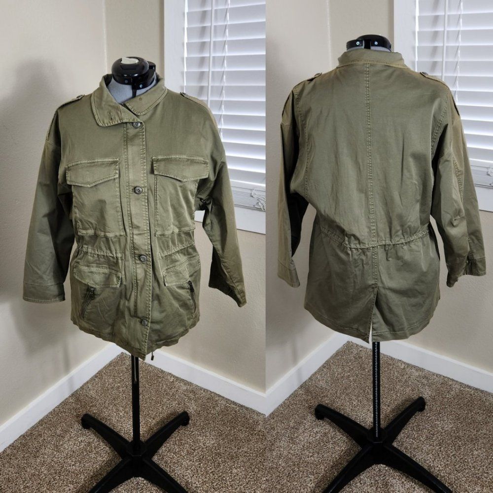 Joie Jenita Utility Jacket - NWT Size L NWT Olive Green